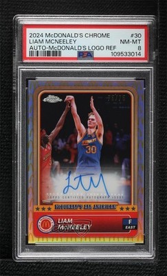 2024 Chrome McDonald's All American Logo Refractor 75/75 Liam McNeeley Auto 1fl4