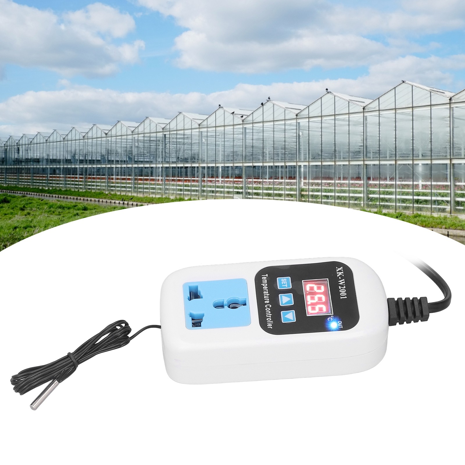Temperature Controller Automatic Adjustable Digital Display Electronic Socket