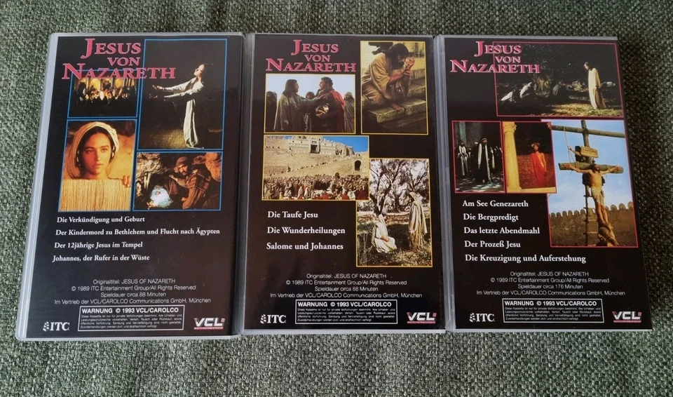 Jesus von Nazareth - 3 VHS-Kassetten - Bild 4 von 4