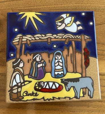 Vintage 1989 Nacimientos Native American 6'' Tile Trivet Southwest Heritage USA