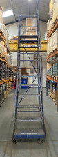 Industrial XLarge Warehouse Ladders 4m Height 12 Tread Mobile Access Safety Step