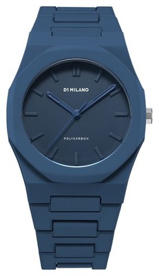 D1 Milano Polycarbonat, Marineblau (40,5 Mm), Marineblaues Zifferblatt / PCBJ21