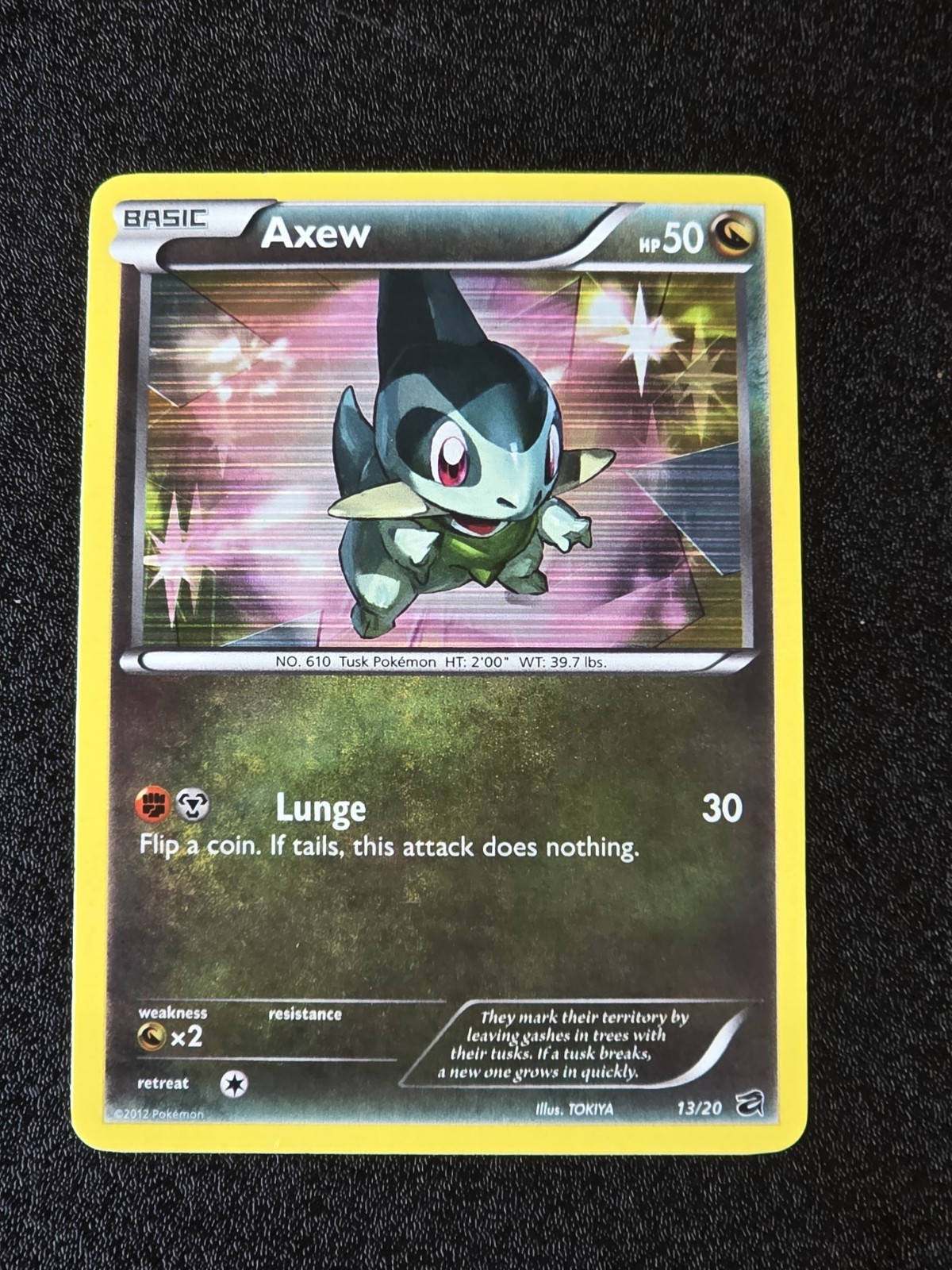Axew 13/20 Dragon Vault Holo