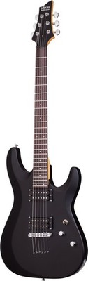 SCHECTER C-6 Deluxe SBK E-Gitarre, satin black