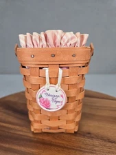 Longaberger 1998 Horizon Of Hope Basket Combo. Tie On, Liner, Protector