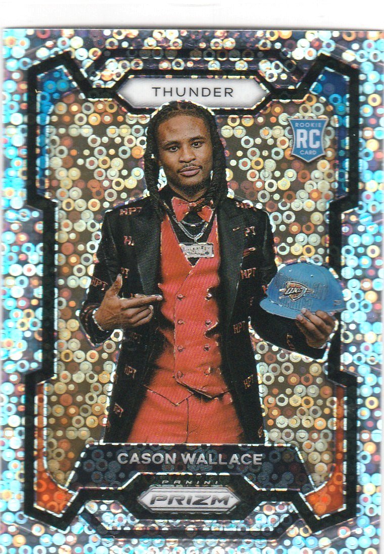 CASON WALLACE 2023-24 Panini Prizm Fast Break Prizm Rookie Variation OKC #139