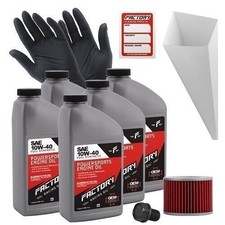 Factory Racing Parts 10W40 5 qt Oil Change Kit For Kawasaki ZG1200 Voyager XIII 43.99 per gallon