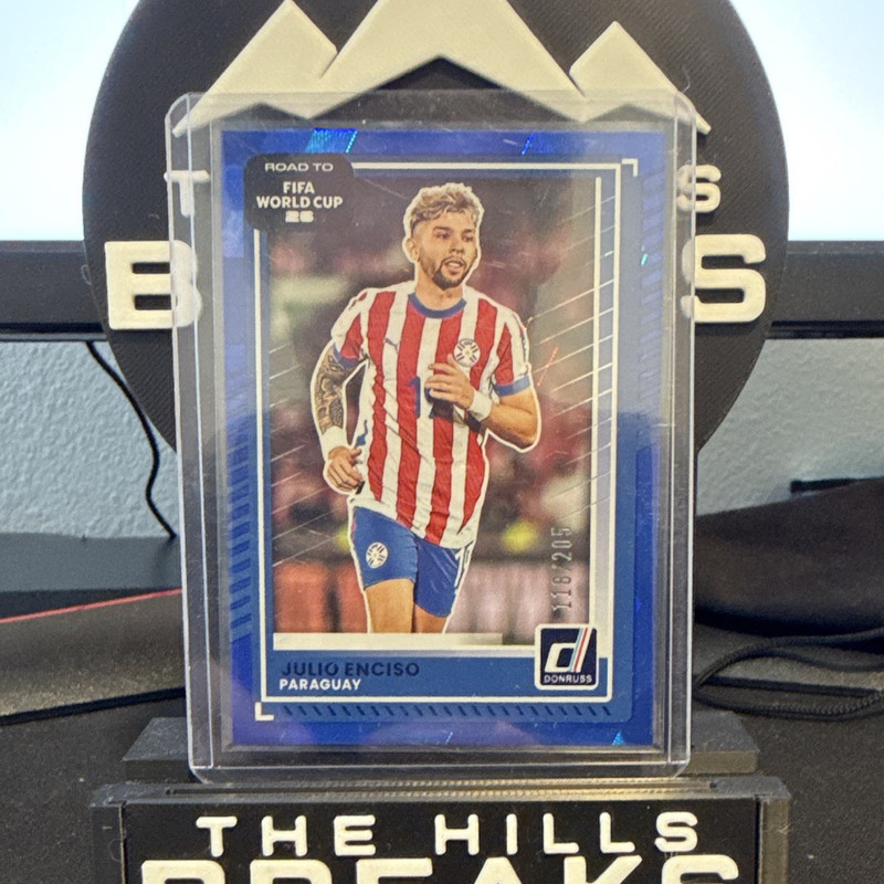Donruss Road to FIFA World Cup Julio Enciso #198 Blue Parallel P 118/205