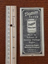 Domino Syrup Advertisement from Boston Evening Transcript 1920