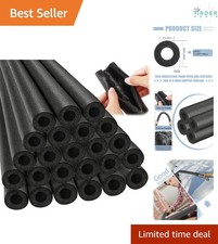 24 Pcs Foam Pipe Insulation 3/4 Inch Freeze Protection Heat Preservation