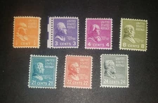 US Stamp MH Lot - 1938 Presidential/Prexie Series. SCV (as MNH)=$7.50