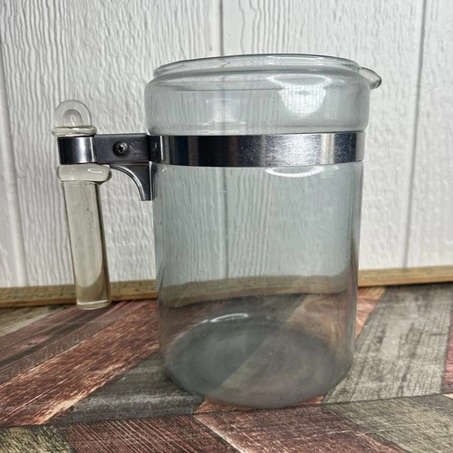 Vintage PYREX FLAMEWARE GLASS 8 Cup Stovetop Coffee PERCOLATOR No Lid