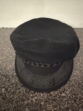 Authentic Greek Fisherman's Cap - Wool - Black - 7 3/4 - 24 1/2 Inches - 62 cm