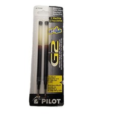 Pilot G2 Gel Ink Pen Refills Fine Point 0.7mm Black 2 Pack New Sealed 77240