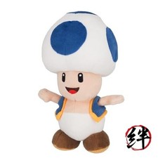 Sanei Super Mario All Star Collection AC31 Blue Toad 8 Plush