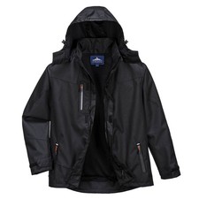 PORTWEST S555 Outdoor Outcoach Waterproof Parka Rain Jacket Hooded Coat Workwear