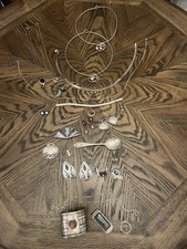 404GR STERLING SILVER 925 JEWELRY MENS RINGS ZUNI MEXICO MOST WEARABLE 33PIECES