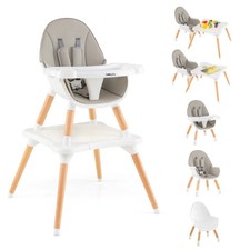 6 in 1 High Chair for Babies and Toddlers Ages 6-36 Months