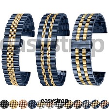 Universal 20mm 22mm Metal Watch Strap Stainless Steel Replacement Watch Band New