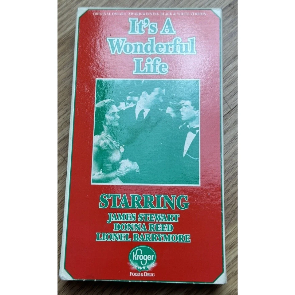 IT'S A WONDERFUL LIFE VHS ( Kroger Release ) James Stewart B&W Movie - Image 2 of 4