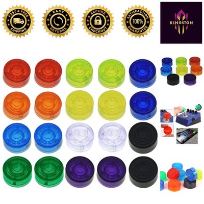 Colorful 20PCS Guitar Effect Pedal Footswitch Toppers for Stylish Protection