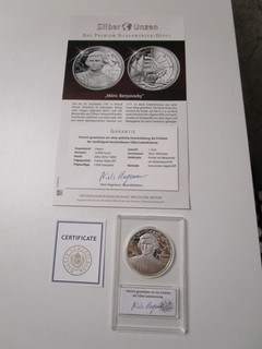 UNGHERIA Moneta Argento 925 PP (31 1 grammi) 10 000 Fiorini 2021 "Moric Benyovsky"