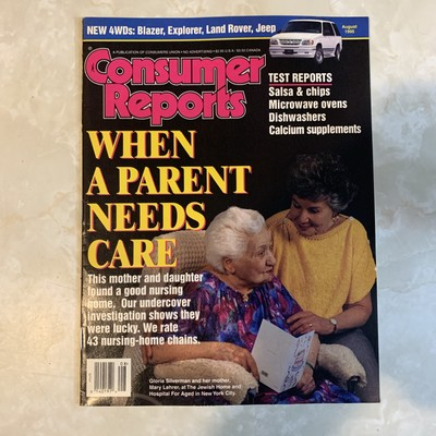 #ad #ad VINTAGE 1995 AUGUST CONSUMER REPORTS MAGAZINE PARENTS NEED CARE ISSUE $1.99