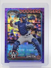 WILL SMITH 2024 TOPPS CHROME LOGOFRACTOR PURPLE DODGERS /250 Q5996