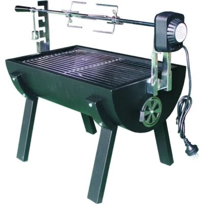 Jumbuck Small Rotisserie Bbq Charcoal Spit Roaster Used Once