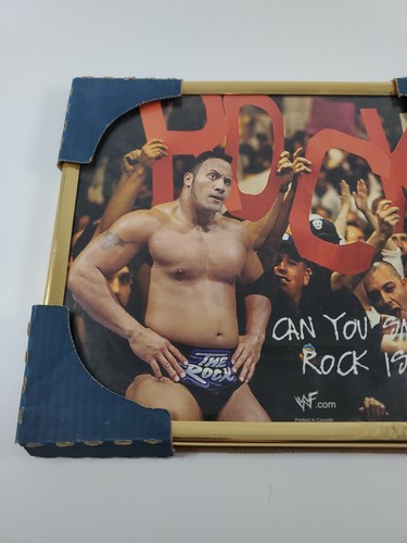 90er WWF The Rock gerahmtes quadratisches Bild Bild Dwayne Johnson 8x10 Karnevalspreis - Bild 2 von 4
