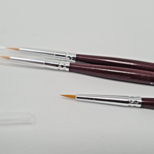 3er Pack Größe 000 extrafeine synthetische Zobel Modellierpinsel Modellbau - Bild 2 von 4