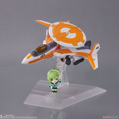 BANDAI TINY SESSION MACROSS VF-31E SIEGFRIED (CHUCK MUSTANG) CON MERODEADOR REINA - Imagen 8 de 12