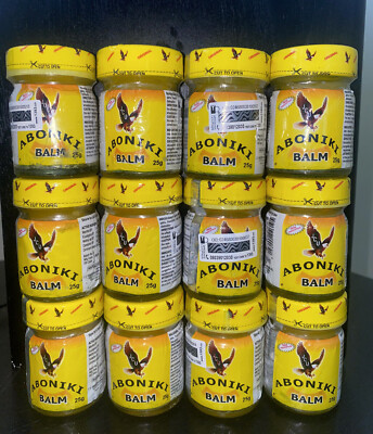 Aboniki Balsam gegen Muskeln lindert, Schmerzen, Schmerzen, Rückenschmerzen und Erkältung 25g x 12