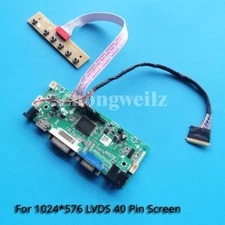 For HSD101PFW1-A01 1024x576 VGA DVI HDMI Screen 40 Pin LVDS LCD Driver Board Kit