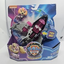 Paw Patrol The Mighty Movie Skye Mighty Movie Jet Vehicle  Figure NEW Lights