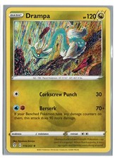 Pokémon TCG Evolving Skies Drampa carta rara 119/203 quasi nuova