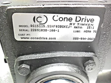 Cone Drive RG15115.SSHF03BGKCJ - Ratio 15:1 Hollow Bore 1" Brand New