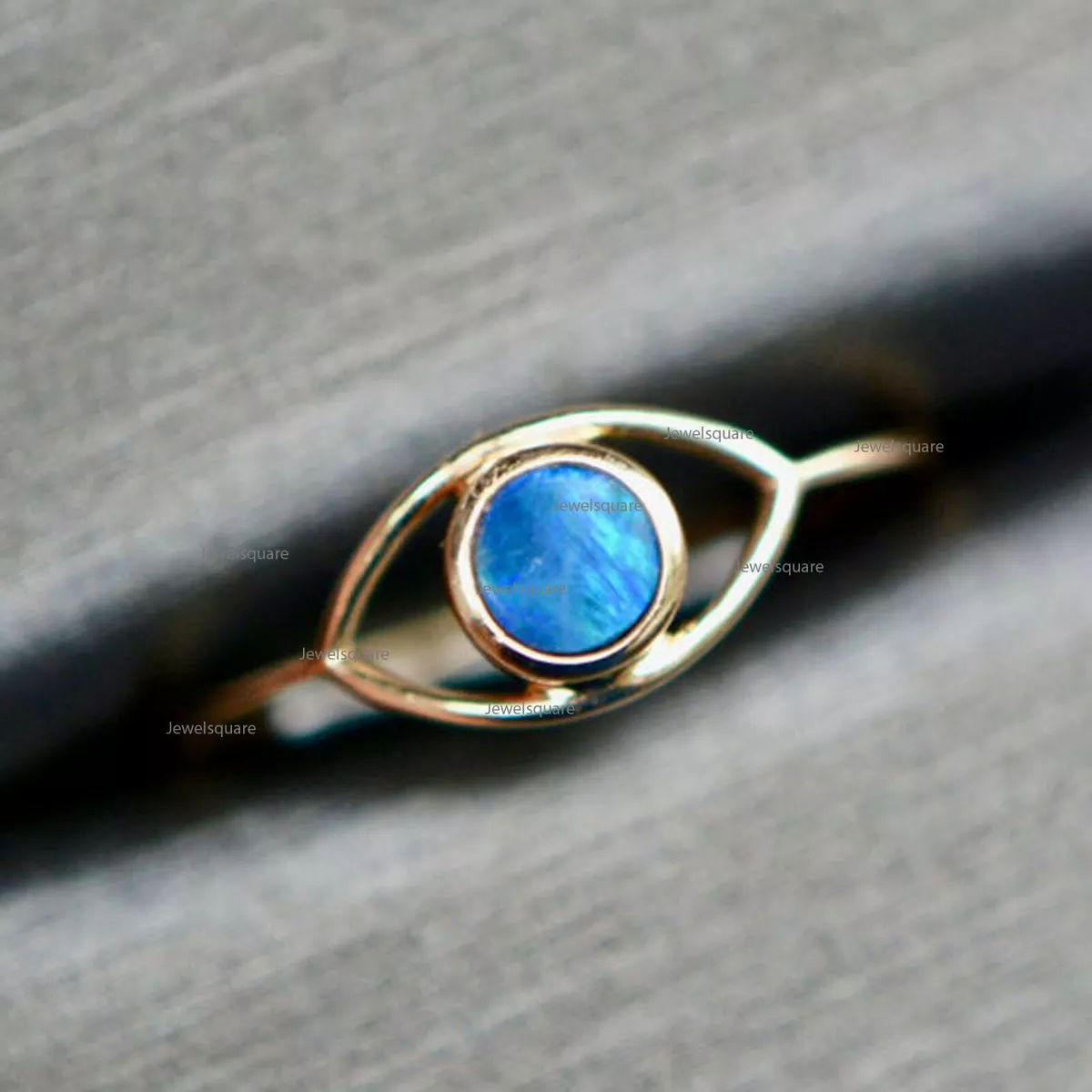 Opal evil eye sale ring