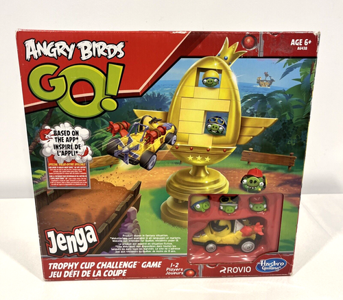 ANGRY BIRDS GO! JENGA TROPHY CUP CHALLENGE GAME COMPLETE NEW ROVIO HASBRO GAMING