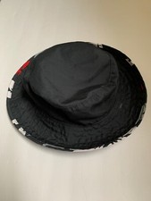 Gymboree Boys Bucket Sun Beach Hat Black W Tropical Hibiscus Print