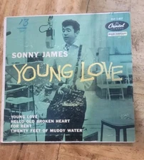 SONNY JAMES Young Love CAPITOL EAP 1-827 45rpm 7" 1957 Country