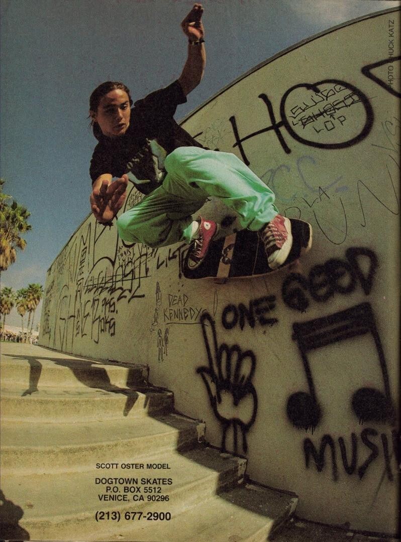 DOG TOWN / Scott Oster Model Vintage 1987 Skateboard deck | eBay