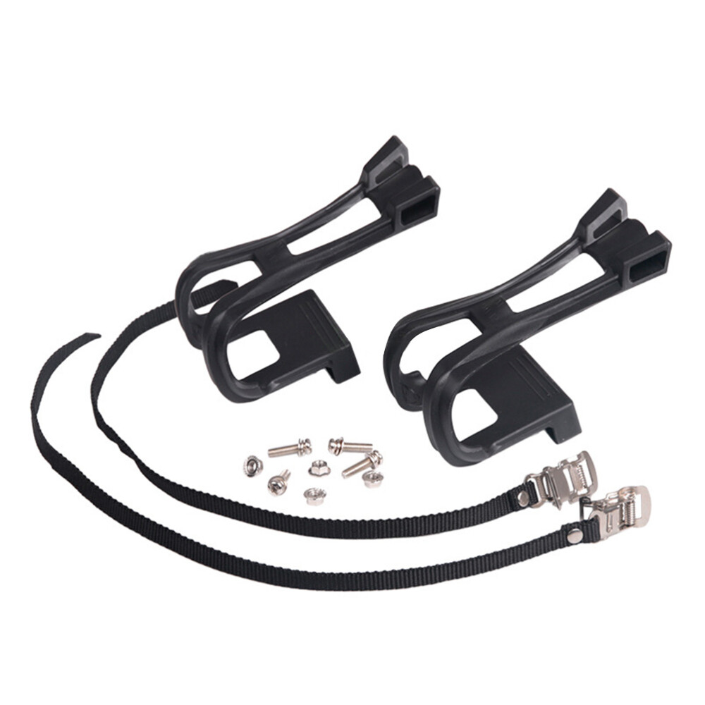 1 Pair Exercise Stationary Bike Pedals Bike Pedal Toe Clip Bike Pedal Straps  | eBay