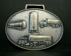 AMKO DOVER CRYOGENIC Gas Train  Truck  Semi Tanker Advertising Pocket Watch Fob 