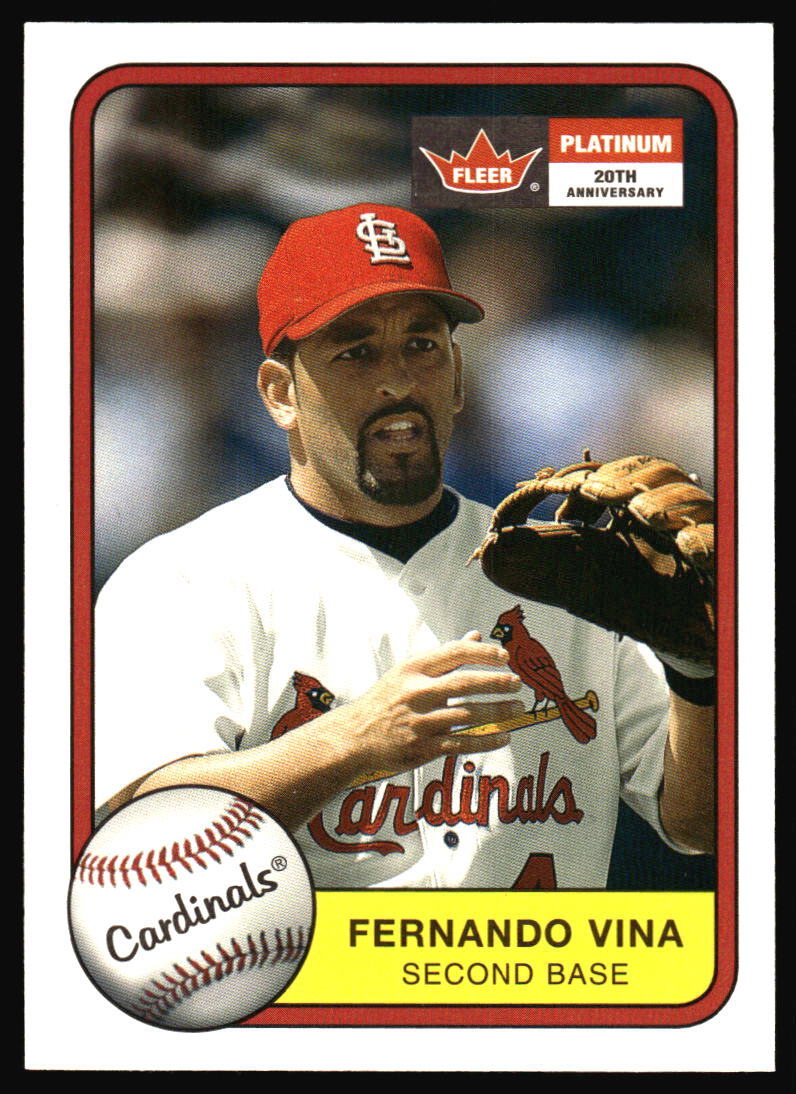 2001 Fleer Platinum Fernando Vina #178 St. Louis Cardinals