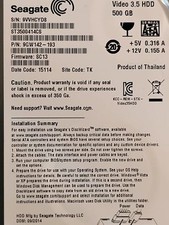 Seagate SR3500414CS 3.5 in SATA Hard Drive  - Tested