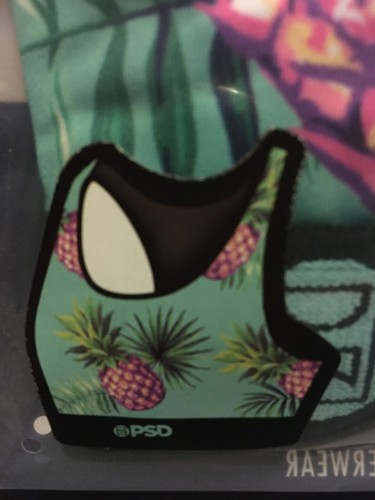 PSD PINEAPPLE PUNCH The Most Comfortabe Everday Sports Bra Women's Size L NIP - Picture 2 of 6