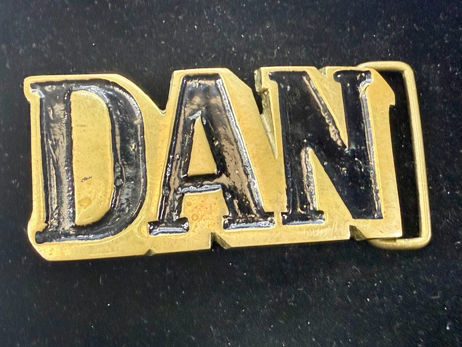 Custom Name DAN Block Letter Solid Brass Vintage … - image 14