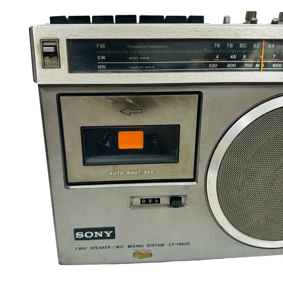 SONY／ソニー／ラジカセ／CF-1980V Mark5／メンテ済み SONY Radio Cassette Player 3 band CF-1980V mark5 2 way