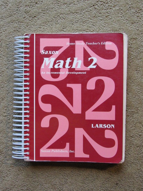 SAXON ~ MATH 2 ~ Home Study Teacher's Edition ~ Larson | eBay